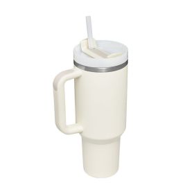 1200ml Stainless Steel Mug Coffee Cup Thermal Travel Car Auto Mugs Thermos 40 Oz Tumbler with Handle Straw Cup Drinkware New In (Color: D, capacity: 1200ml)