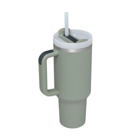 1200ml Stainless Steel Mug Coffee Cup Thermal Travel Car Auto Mugs Thermos 40 Oz Tumbler with Handle Straw Cup Drinkware New In (Color: K, capacity: 1200ml)