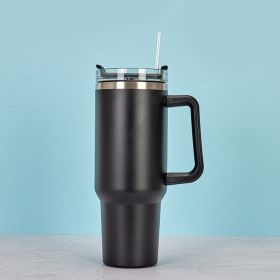 1200ml Stainless Steel Mug Coffee Cup Thermal Travel Car Auto Mugs Thermos 40 Oz Tumbler with Handle Straw Cup Drinkware New In (Color: Q, capacity: 1200ml)