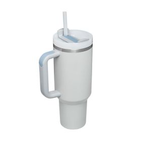 1200ml Stainless Steel Mug Coffee Cup Thermal Travel Car Auto Mugs Thermos 40 Oz Tumbler with Handle Straw Cup Drinkware New In (Color: H, capacity: 1200ml)
