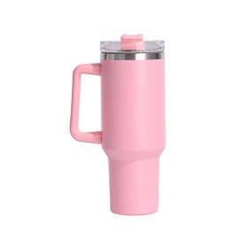 Vacuum Mug 40oz Insulated Mug with Lid & Straw (Type: Insulated Mug, Color: Pink)